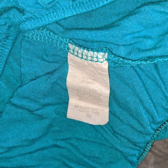 B'leev turquoise blue blouse - Picture 6 of 6